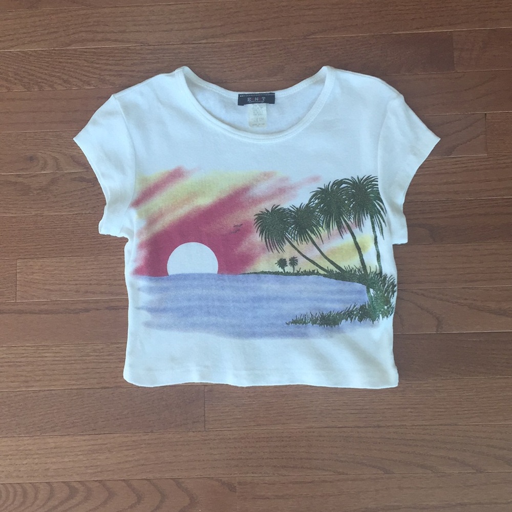 T-shirt crops short sleeve